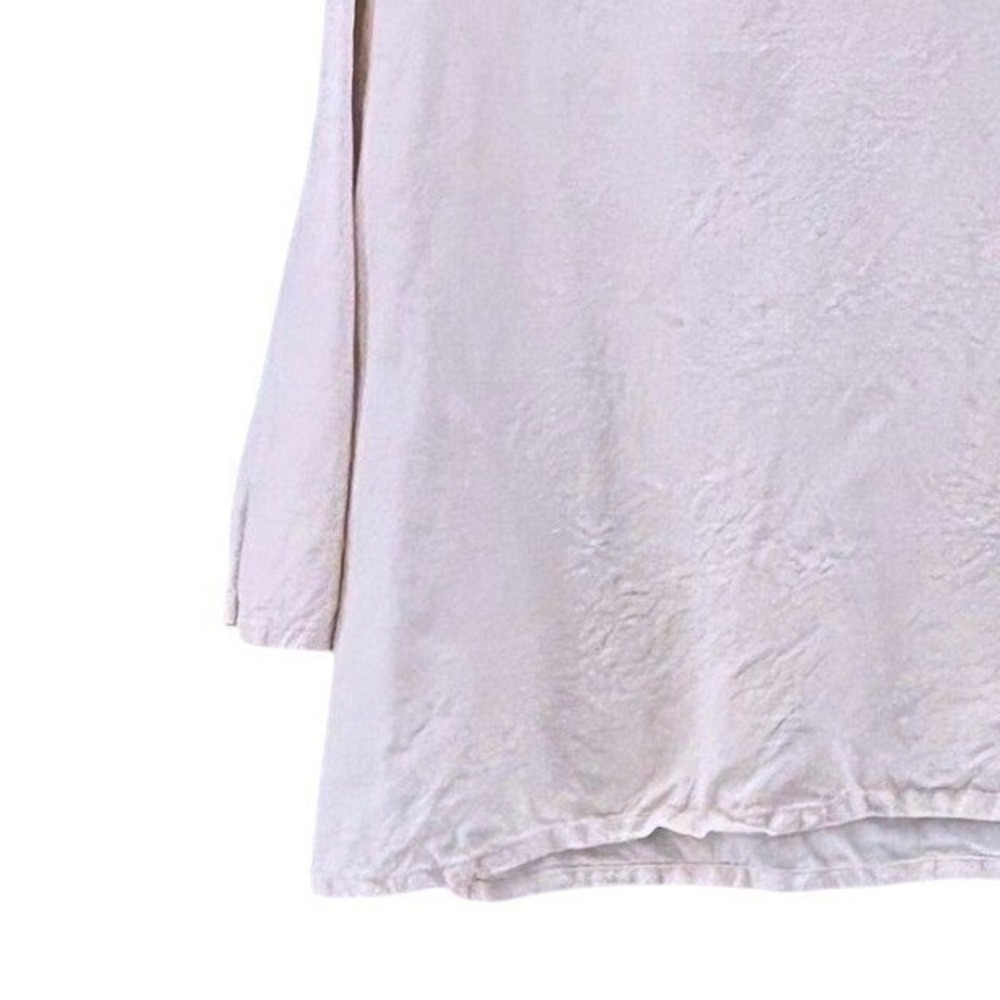 JM Collection Linen Tunic Cream 14 - Picture 6 of 13